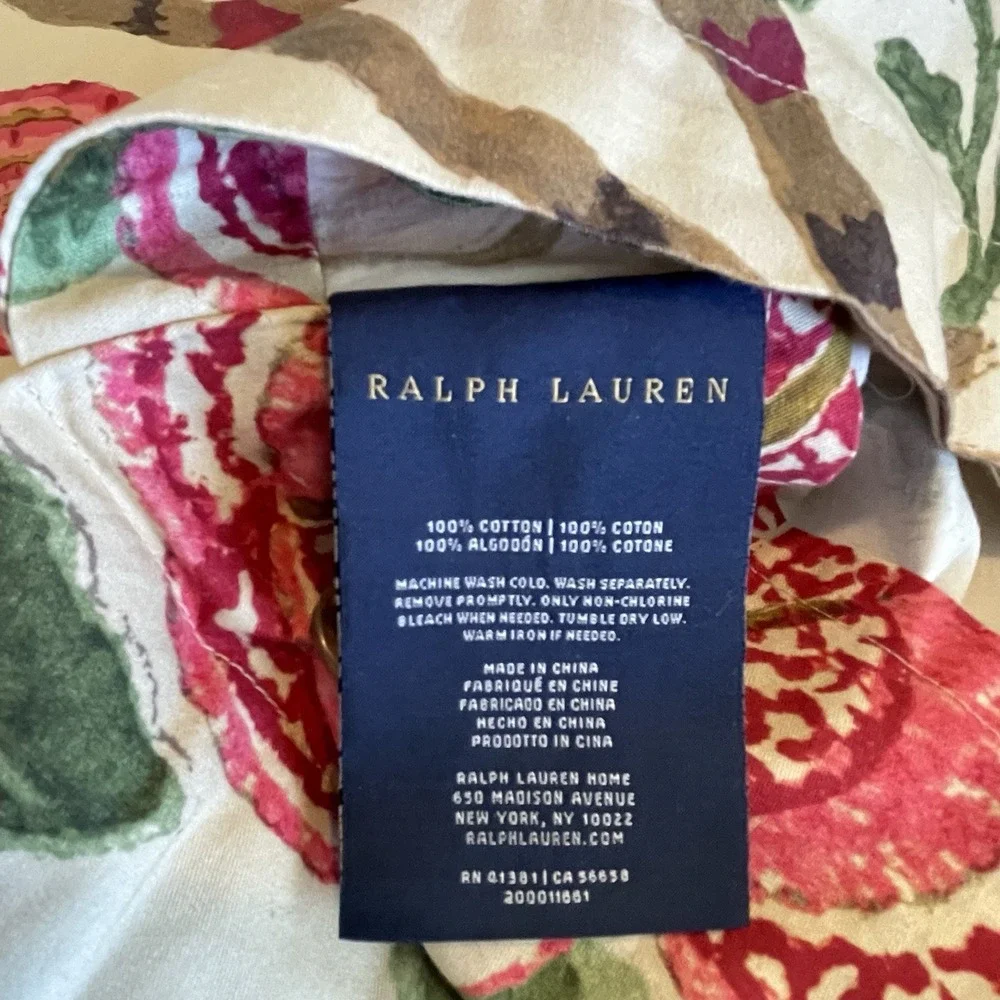 Ralph Lauren Teagan Floral King Comforter Set w 2 Shams Cottage